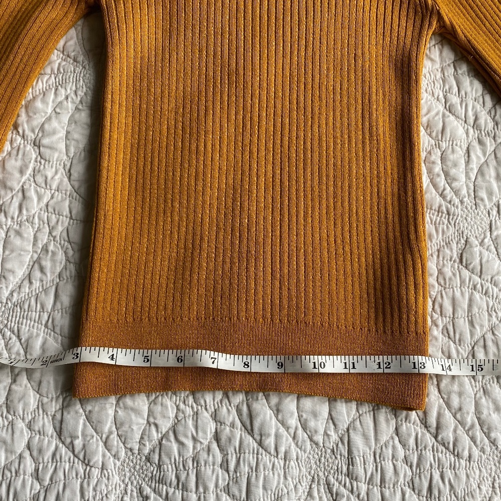 Black Ribbed Longsleeve Cold Shoulder Top - Picture 6 of 6